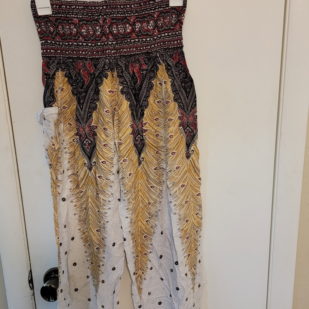 Bohemian Feather harem pants
